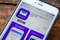 LAS VEGAS, NV - September 22. 2016 - Yahoo Mail iPhone App In Th