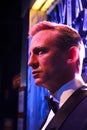 Close up shot of the wax figure of Daniel Craig