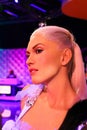 Gwen Stefani, an American singer, songwriter, fashion designer, actress, and television personality, Madame Tussauds wax museum