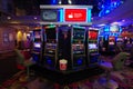 Las Vegas, NV/USA - 7 June 2020: Slot machines at the Flamingo Las Vegas Hotel & Casino