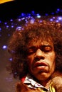 Jimi Hendrix as James Marshall Hendrix famous Guitarlist, Madame Tussauds wax