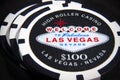 Las Vegas poker chips Royalty Free Stock Photo