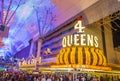 Las Vegas , 4 Queens Hotel and Casino Royalty Free Stock Photo