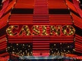 Las Vegas Red Neon Casino Sign