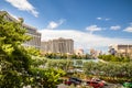 Las Vegas Resorts viewed from Lake Bellagio