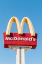 Las Vegas - SEPTEMBER 10, 2010: McDonald Logo on September 10 in Royalty Free Stock Photo