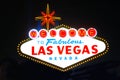 Las Vegas Sign Night Royalty Free Stock Photo