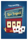 Las vegas slot machine. Vector illustration decorative design Royalty Free Stock Photo