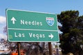 Las Vegas street indicator in Barstow