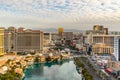 Las Vegas strip Aerial view Royalty Free Stock Photo