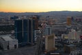 Las Vegas Strip aerial view at night, Las Vegas, NV, USA Royalty Free Stock Photo