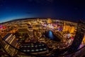 Las Vegas strip hotels buildings at night Royalty Free Stock Photo