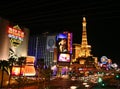 Las Vegas Strip at night, horizontal Royalty Free Stock Photo