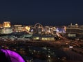 Las Vegas strip at night