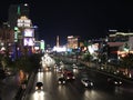 Las Vegas strip by night Royalty Free Stock Photo