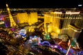 Las Vegas Strip Night Scene Royalty Free Stock Photo