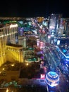 Las Vegas Strip night view, lights