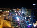 Las Vegas Strip night view, South lights