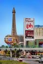 Las Vegas Strip, Eiffel Tower, Paris Hotel Casino, Attractions Royalty Free Stock Photo