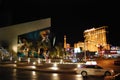 Las Vegas Strip, The Strip, Paris Las Vegas, Las Vegas Strip, McCarran International Airport, Paris Hotel and Casino, night, Royalty Free Stock Photo