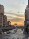 Las vegas sunset Royalty Free Stock Photo