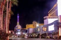 Las Vegas, USA January 18, 2023: Photograph of the Paris Las Vegas hotel and casino with its famous hot air balloon.