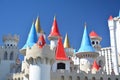 Excalibur Hotel and Casino towers on Las Vegas boulevard