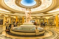 LAS VEGAS, USA - MAY 28, 2015: The Ceasars Palace interior in Las Vegas. Caesars Palace is a luxury hotel and casino Royalty Free Stock Photo