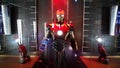 Iron man Head model at the Avengers experience Royalty Free Stock Photo