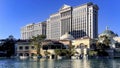 Las Vegas, USA October 25, 2023 The incredible Caesars Palace hotel, casino and resort, with the Bellagio lake.