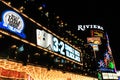 Las Vegas, USA - October 10: LED light in front of Riviera hotel and casino on October 10, 2011 in Las Vegas, USA.