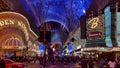 Las Vegas, USA October 18, 2023: Photograph of the famous Fremont Street, which is the oldest part of Sin City with its Binion Royalty Free Stock Photo