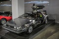 Las-Vegas, USA, September 2016 DMC DeLorean Back to the future movie car on auto exebition