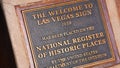 Las Vegas Welcome sign is a famous landmark