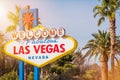 Las Vegas Welcome Sign Royalty Free Stock Photo