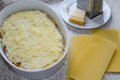 Lasagne bolognese preparation