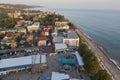 Lasarevskoye resort settlement at sunset Sochi