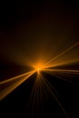 Laser beam orange Royalty Free Stock Photo