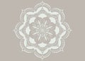 Laser cut of a Flower Mandala. Vintage decorative elements. Oriental pattern, illustration. Islam, Arabic, Indian, moroccan