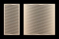 Laser cut patterns. Vector design with trendy halftone grid texture, mesh, net Royalty Free Stock Photo