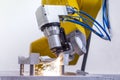 Laser cutting of metal on robotic arm