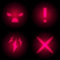 Laser danger icon