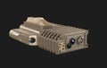 Laser designator 3d render on a gray background, game model