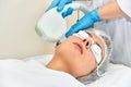 Laser facial skin rejuvenation in women