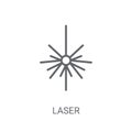 Laser icon. Trendy Laser logo concept on white background from S