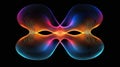 Laser interference patterns creating complex moir effects rendered in holographic colors Royalty Free Stock Photo