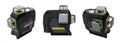 Laser level in different angles on a white background Royalty Free Stock Photo