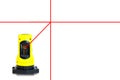 Laser level and guide lines