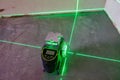 the laser level marks the lines for marking on the construction site Royalty Free Stock Photo
