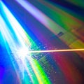 Laser Light Spectrum on a Digital Surface Royalty Free Stock Photo